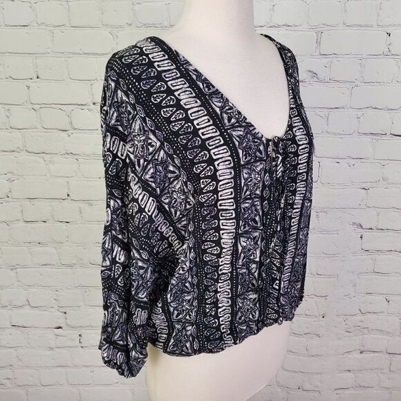 Blouse Dolman sleeve print Top M ENTRO - Picture 2 of 7